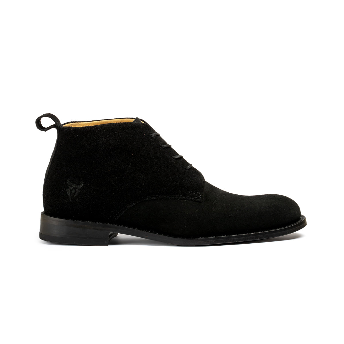CALI GAMUZA NEGRO SUELA DE CUERO