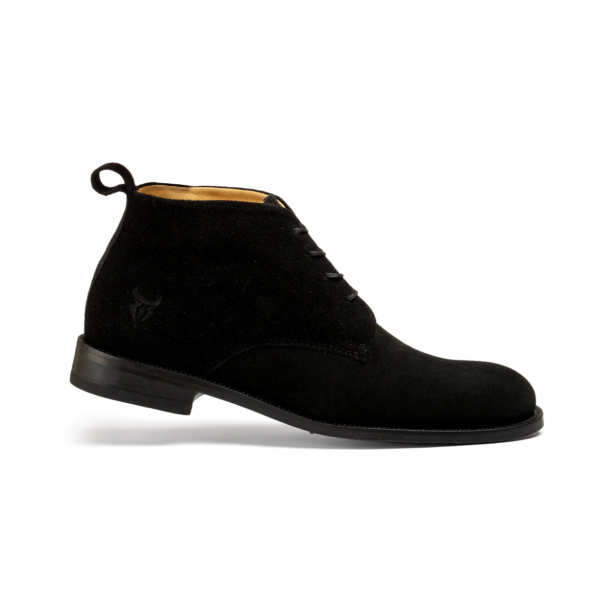 CALI GAMUZA NEGRO SUELA DE CUERO