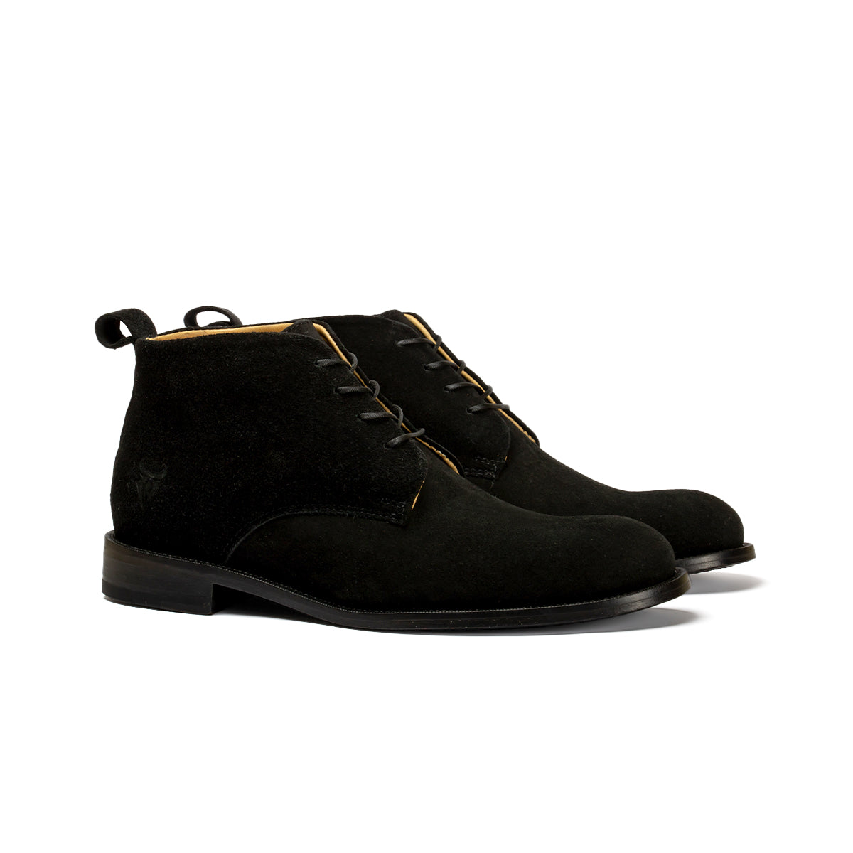CALI GAMUZA NEGRO SUELA DE CUERO