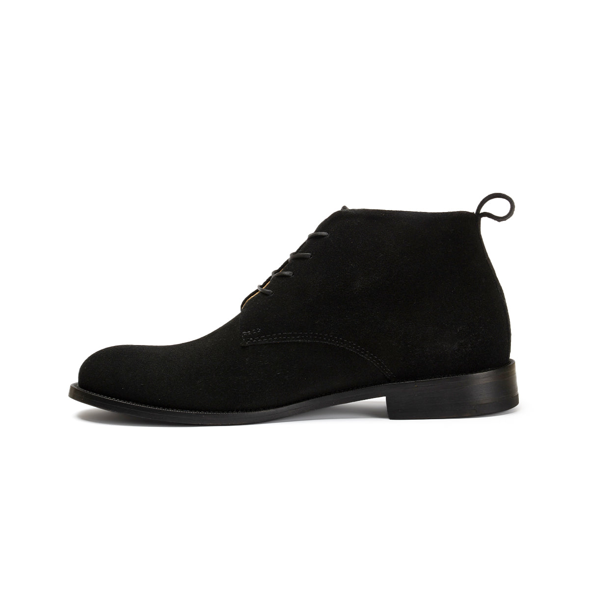 CALI GAMUZA NEGRO SUELA DE CUERO