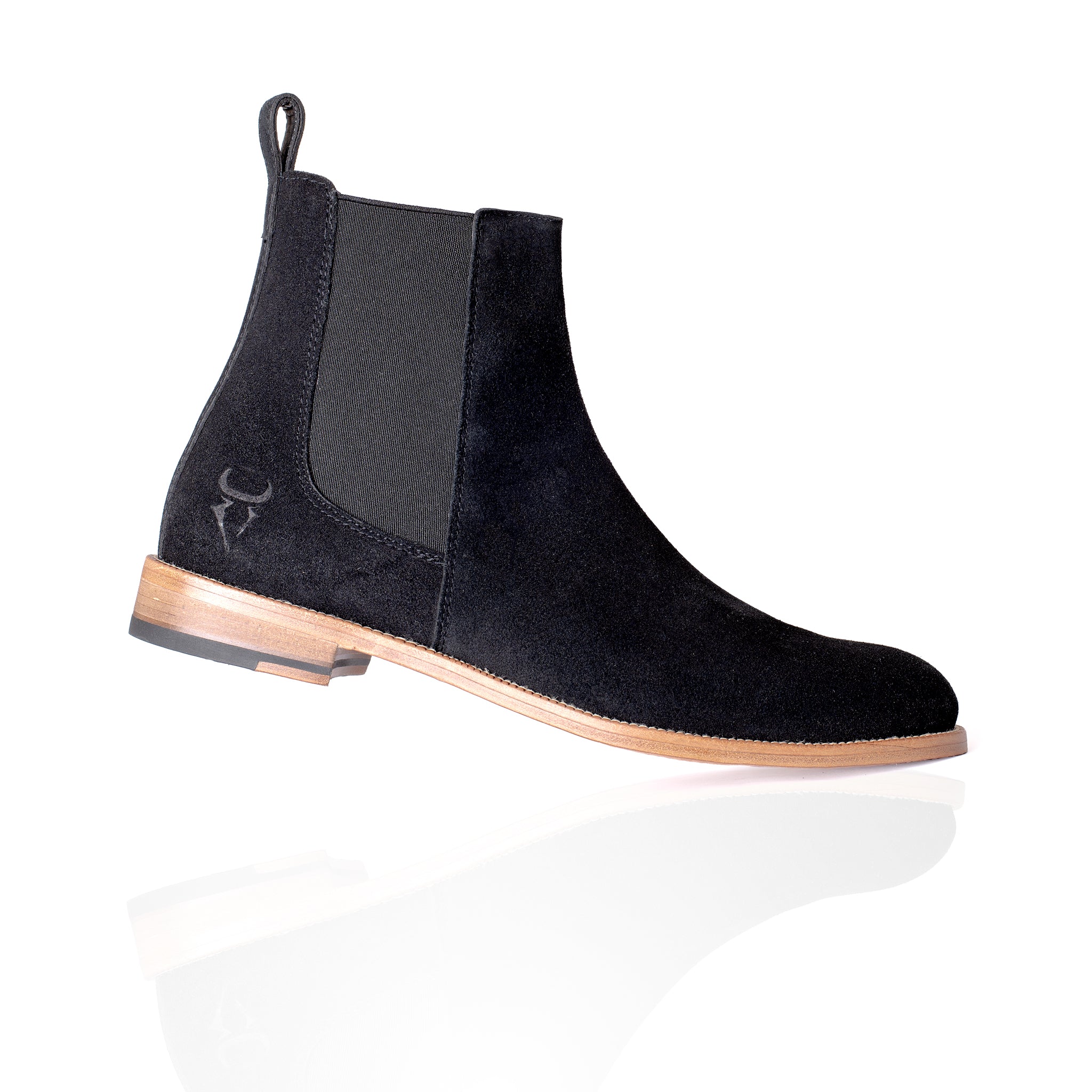 DENVER BLACK SUEDE LEATHER SOLE