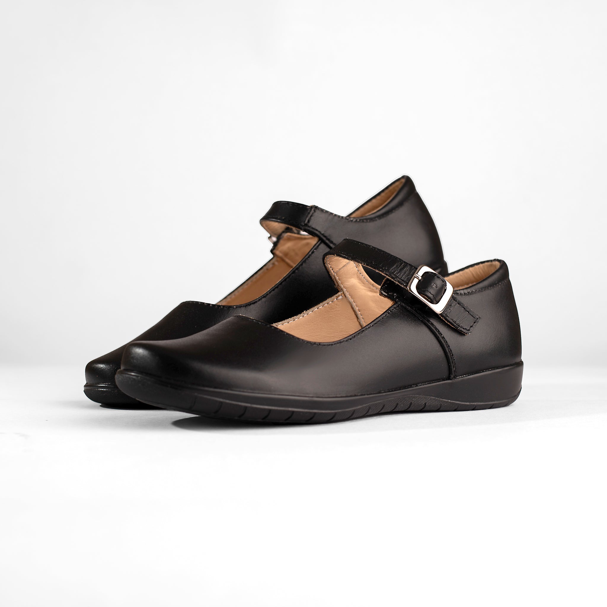 DB Zapato escolar hebilla de piel 3000