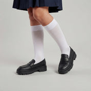 DB Zapato escolar mocasín de piel napa negro 3011