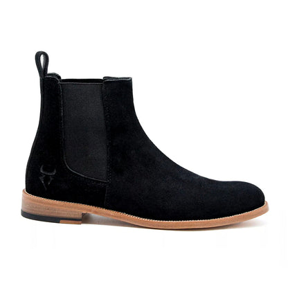 DENVER BLACK SUEDE LEATHER SOLE