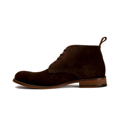 CALI SUEDE BROWN LEATHER SOLE