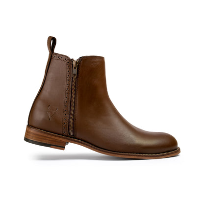 MEDELLIN PELIBUEY BROWN LEATHER SOLE